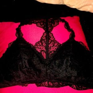 🔥🤗AUDEN Lightly lined Racerback Lace Bralette in BLACK size XLg🤗🔥